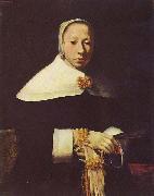 Johannes Vermeer Frauenportrat oil painting